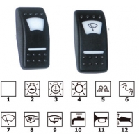 BASCULE PER INTERRUTTORI 2 LED